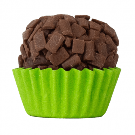 Forminha Papel Verde Limão N.04 Lisa 100un