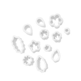 Jogo Cortante Flores e Folhas Pequeno 12UN