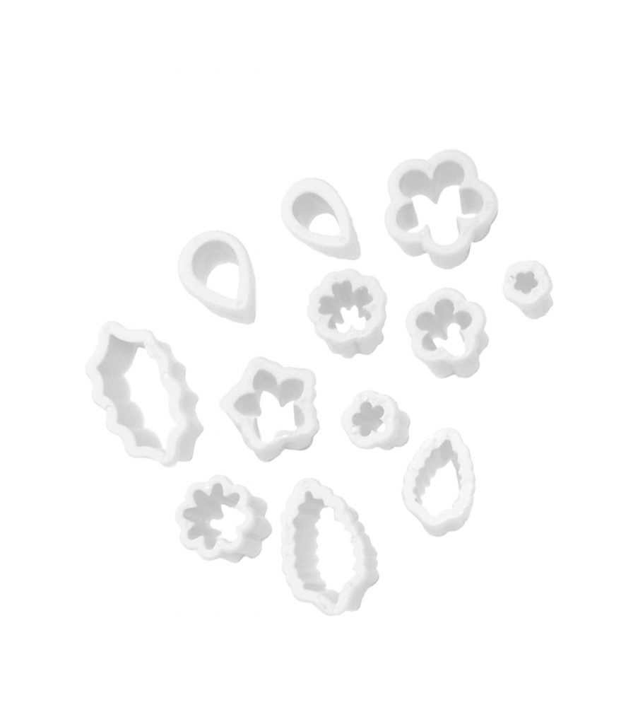 Jogo Cortante Flores e Folhas Pequeno 12UN