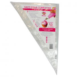 Saco de Confeitar Descartável Pequeno 50UN.