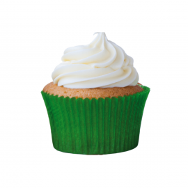 Forminha Greasepel Mini Cupcake Verde Bandeira N.02 Lisa 45un
