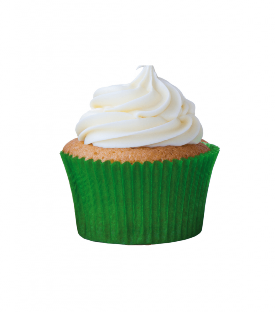 Forminha Greasepel Mini Cupcake Verde Bandeira N.02 Lisa 45un
