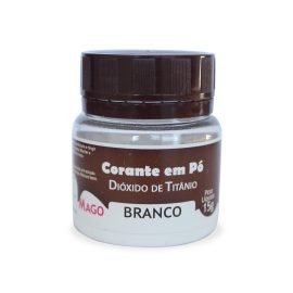 Corante Alimentício em Pó Lipossolúvel Dióxido de Titânio Branco 15g
