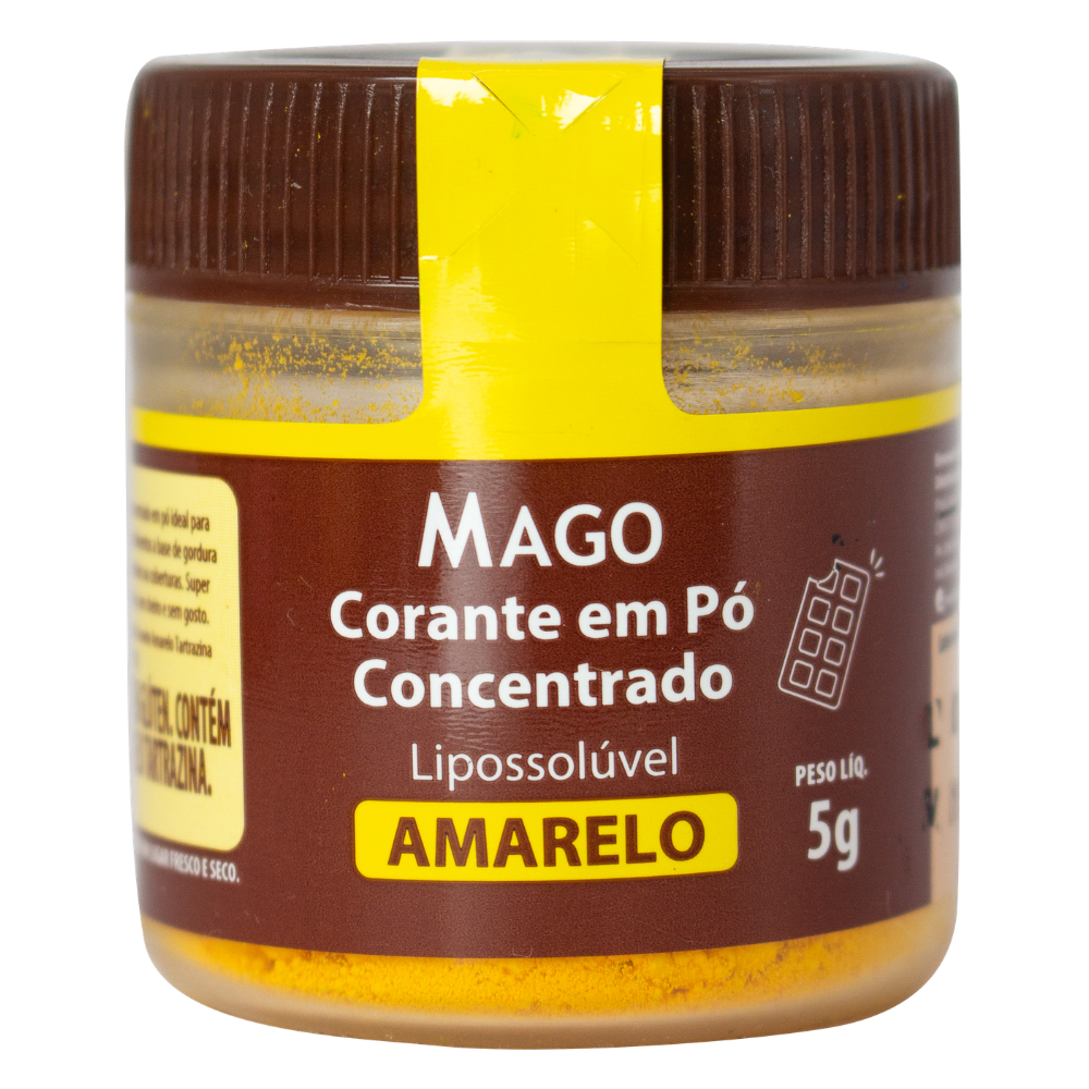Corante Alimentício em Pó Lipossolúvel Amarelo 5g