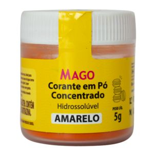 Corante Alimentício em pó Hidrossolúvel Amarelo 5g