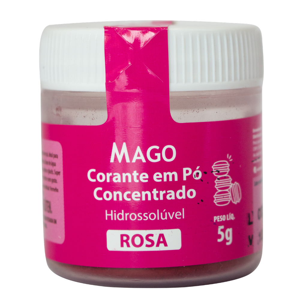Corante Alimentício em pó Hidrossolúvel Rosa 5g