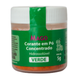 Corante Alimentício em pó Hidrossolúvel Verde 5g
