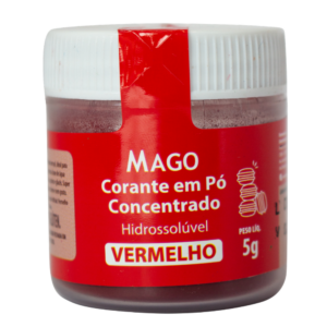 Corante Alimentício em pó Hidrossolúvel Vermelho 5g