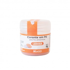 Corante em pó para fins alimenticio Laranja 1un 6g