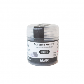 Corante em pó para fins alimenticio Preto 1un 6g