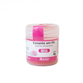 Corante em pó para fins alimenticio Rosa 1un 6g