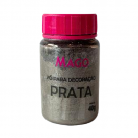 Pó para Decoração Prata 40g